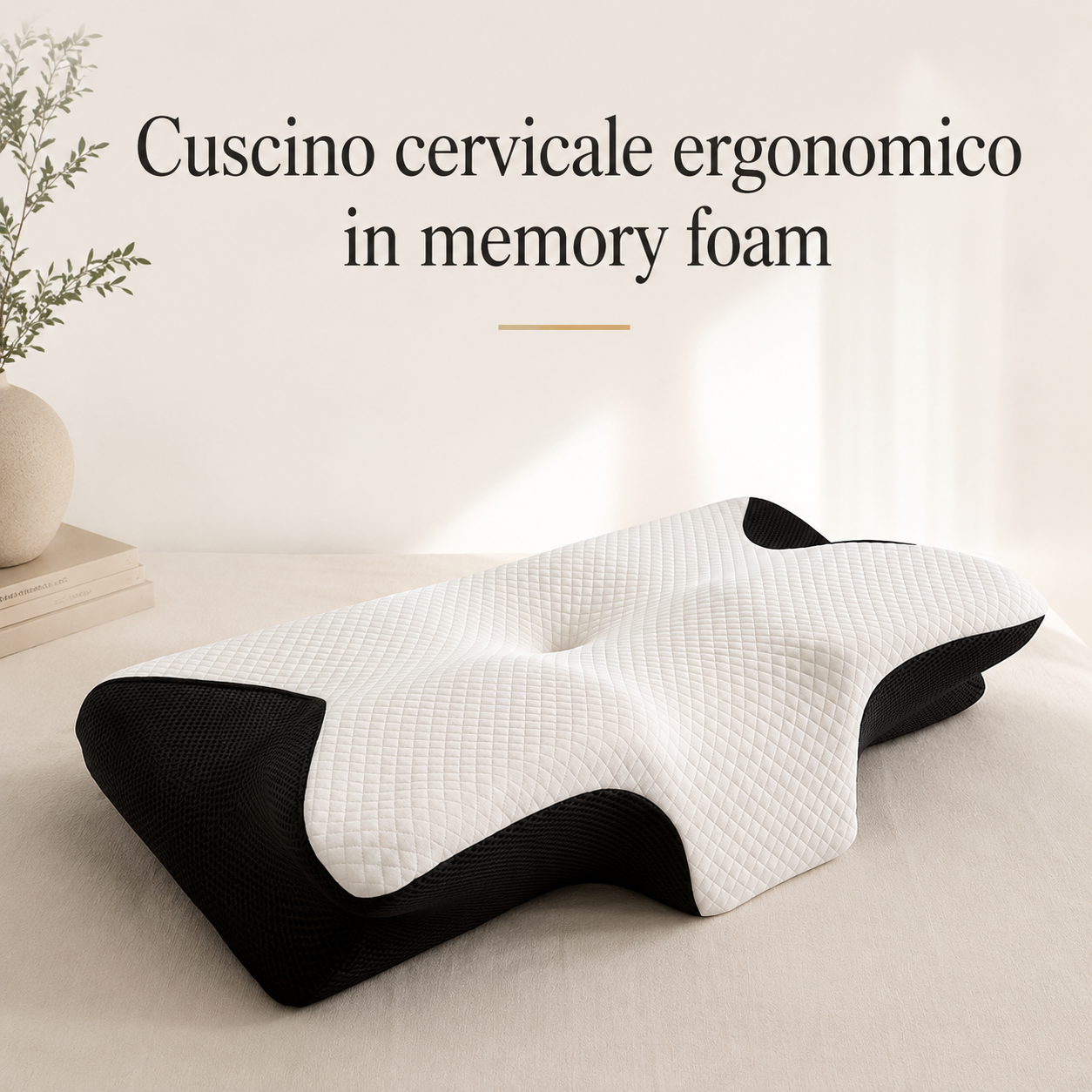 Cuscino Cervicale Ergonomico – Supporto per Collo e Spalle