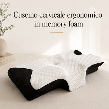 Cuscino Cervicale Ergonomico – Supporto per Collo e Spalle
