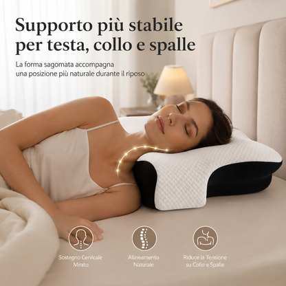 Cuscino Cervicale Ergonomico – Supporto per Collo e Spalle